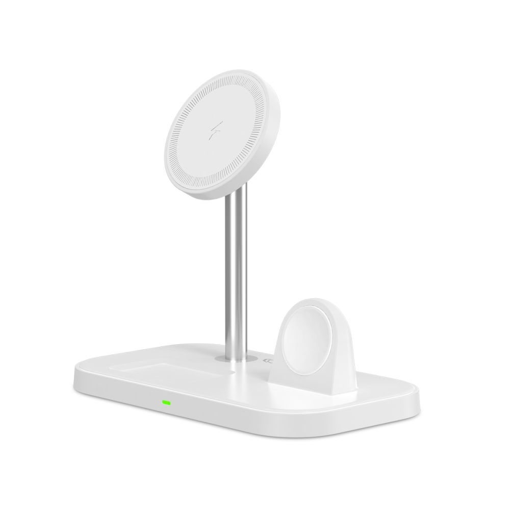 Tech-Protect QI15W-A22 nabíjecí stojánek 3v1 s MagSafe - bílý