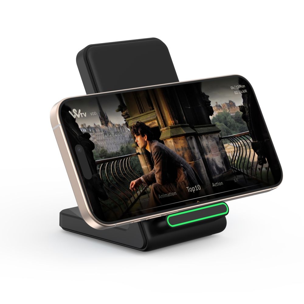 Tech-Protect QI15W-A40 bezdrátový nabíjecí stojánek - černý
