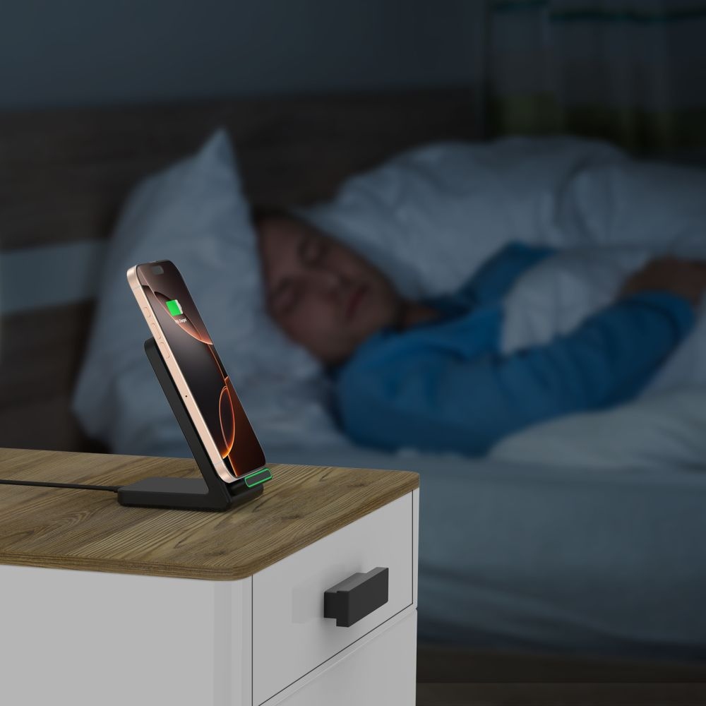 Tech-Protect QI15W-A40 bezdrátový nabíjecí stojánek - černý