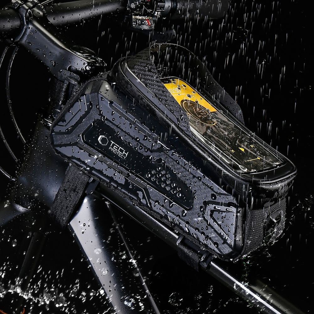Tech-Protect SAKWA V2 L brašna s držákem mobilu na kolo - černá