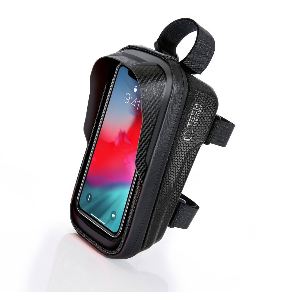 Tech-Protect SAKWA V2 M brašna s držákem mobilu na kolo - černá