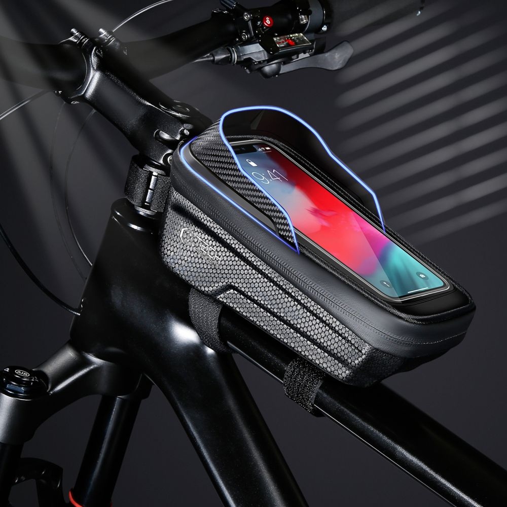 Tech-Protect SAKWA V2 M brašna s držákem mobilu na kolo - černá
