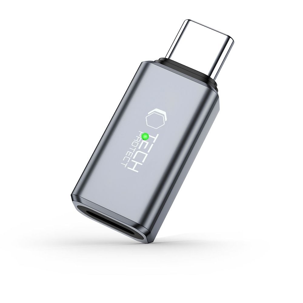 Tech-Protect UltraBoost Audio redukce USB-C/Lightning - šedá
