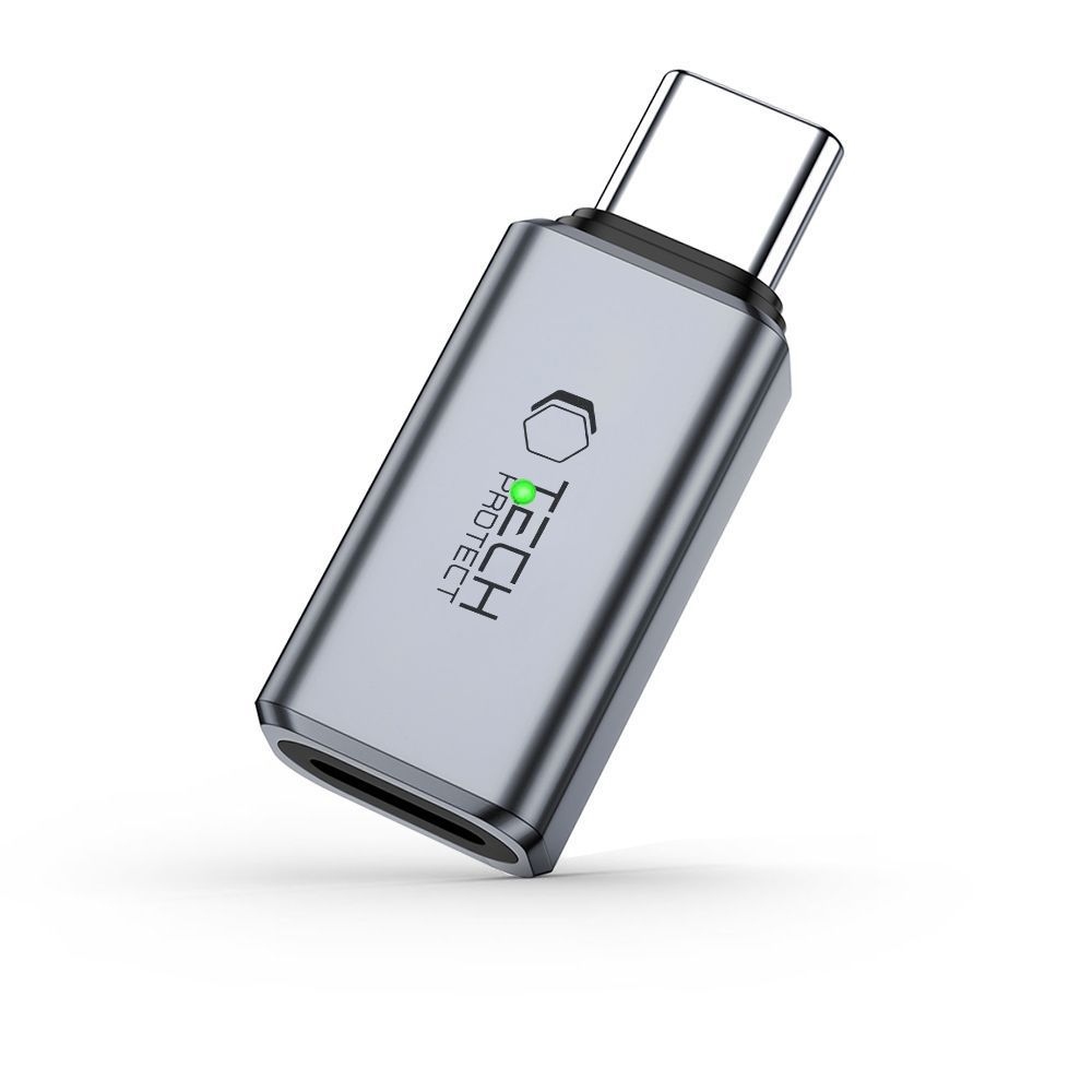 Tech-Protect UltraBoost Audio redukce USB-C/Lightning - šedá