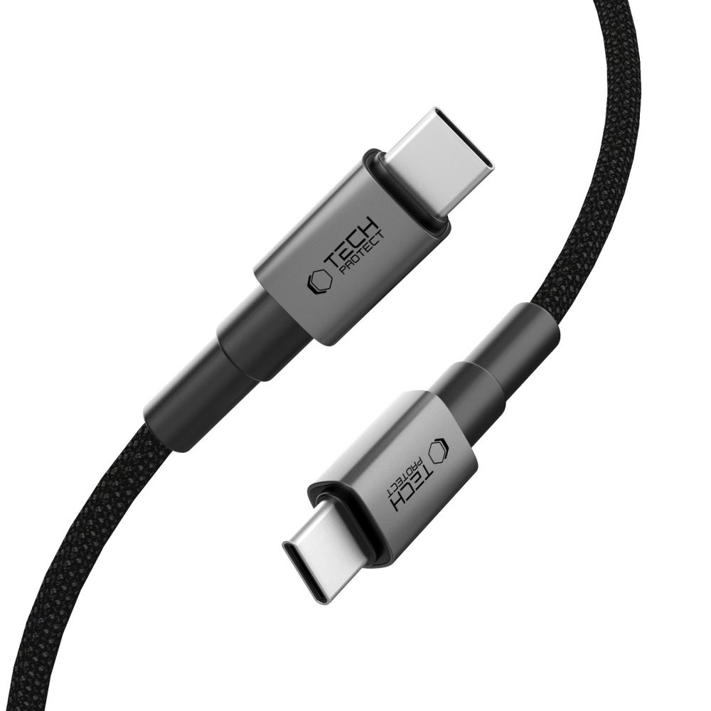 Tech-Protect UltraBoost kabel DNA USB-C/USB-C PD100W/5A 0,5m - šedý