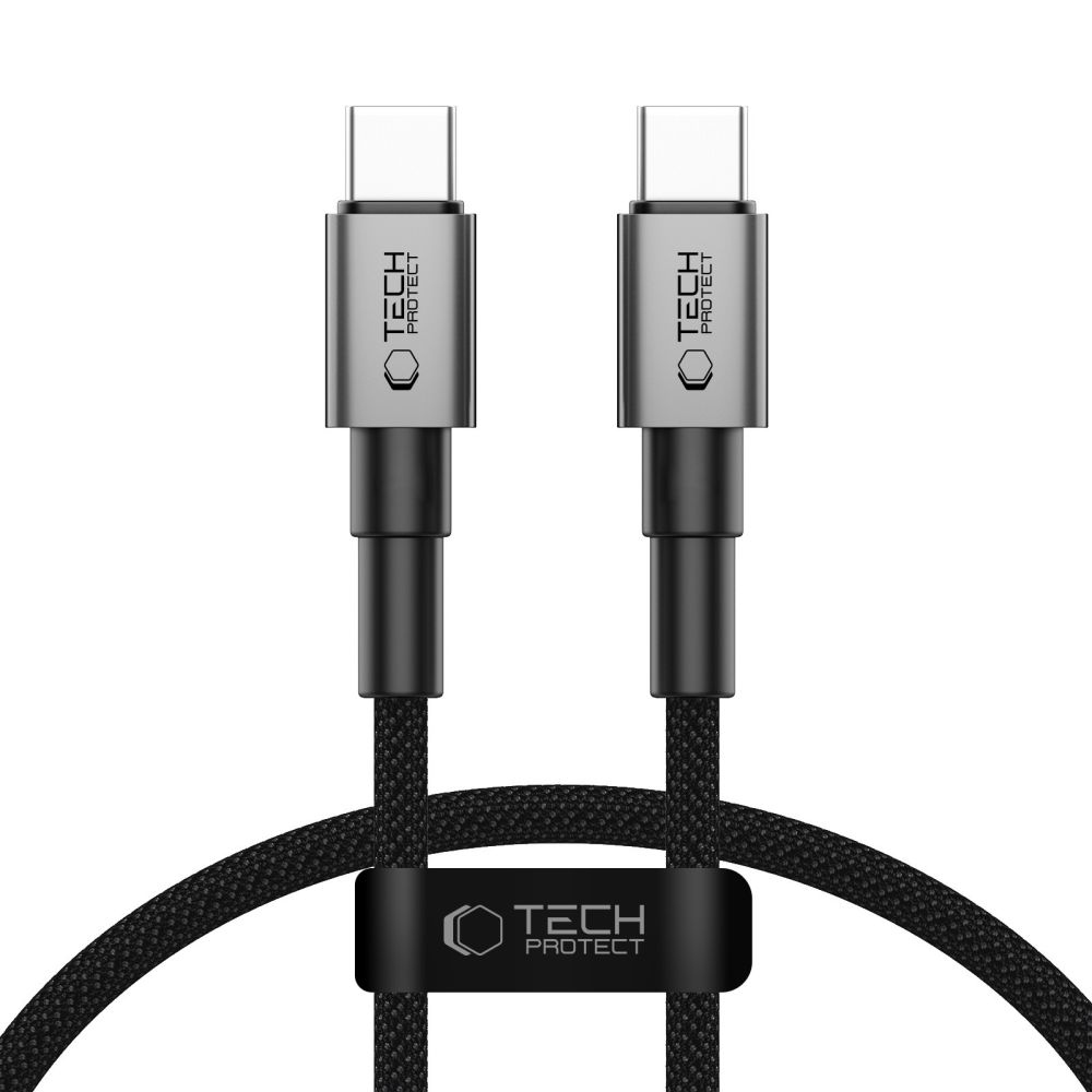 Tech-Protect UltraBoost kabel DNA USB-C/USB-C PD60W/3A 0,5m - šedý