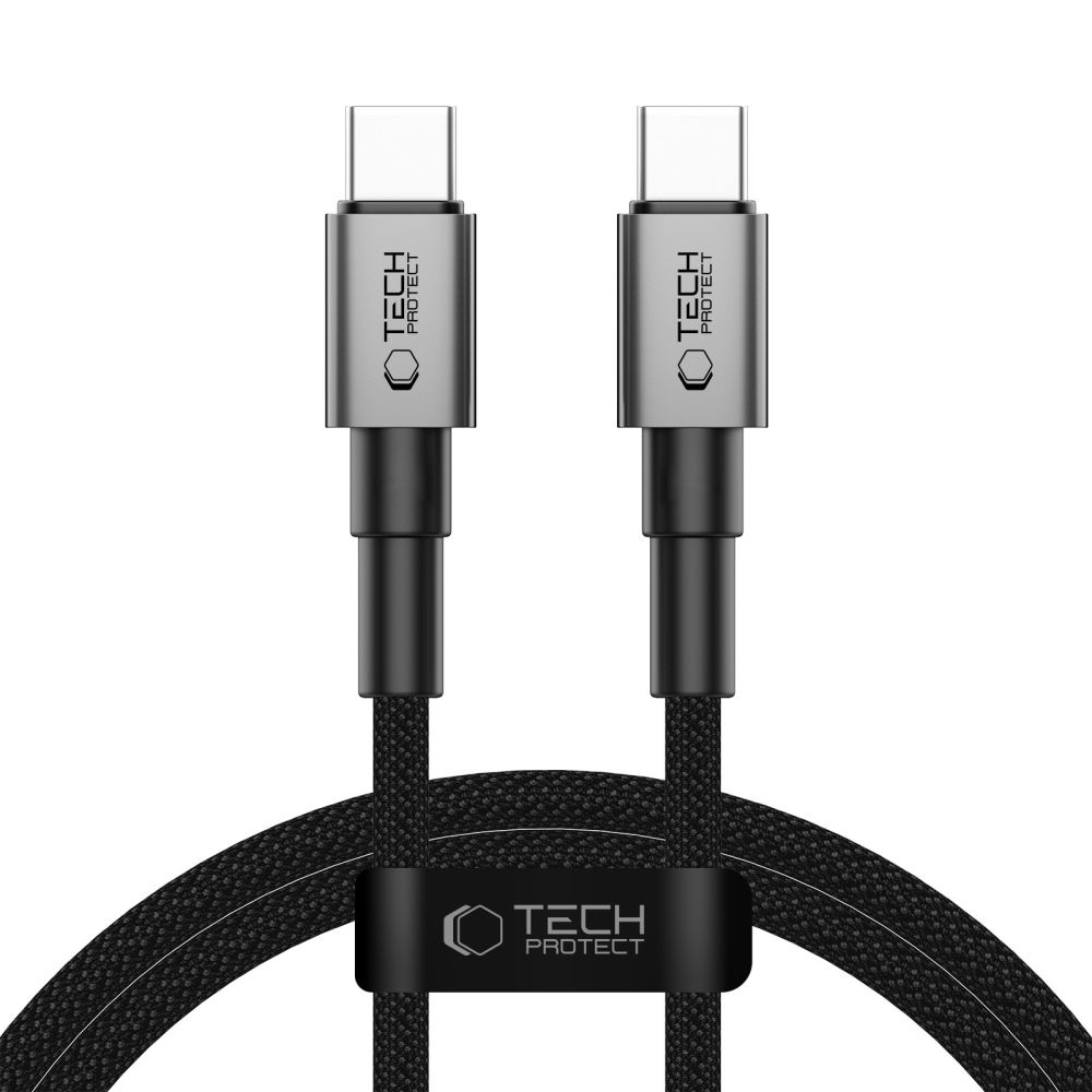 Tech-Protect UltraBoost kabel DNA USB-C/USB-C PD60W/3A 1m - šedý