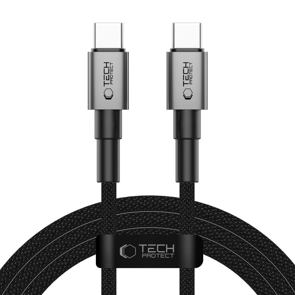 Tech-Protect UltraBoost kabel DNA USB-C/USB-C PD60W/3A 2m - šedý