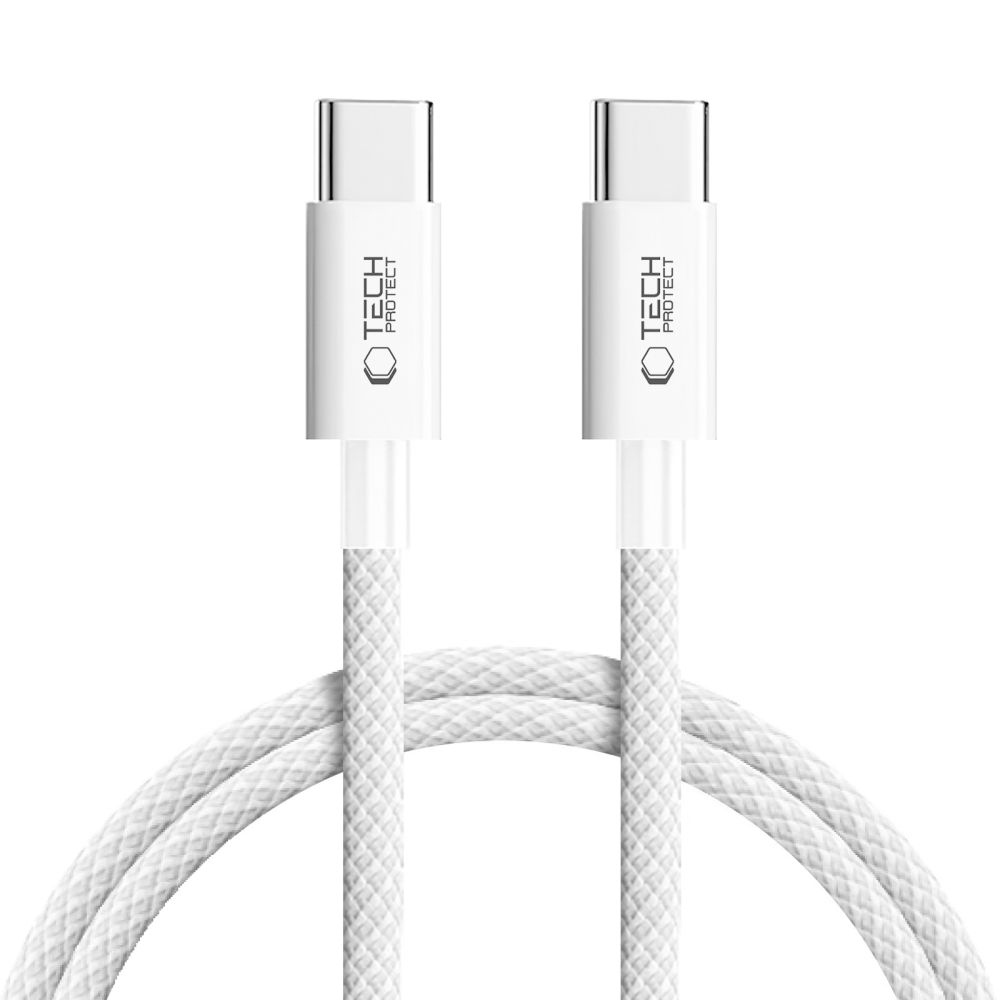 Tech-Protect UltraBoost kabel Lite USB-C/USB-C PD60W/3A 1m - šedý
