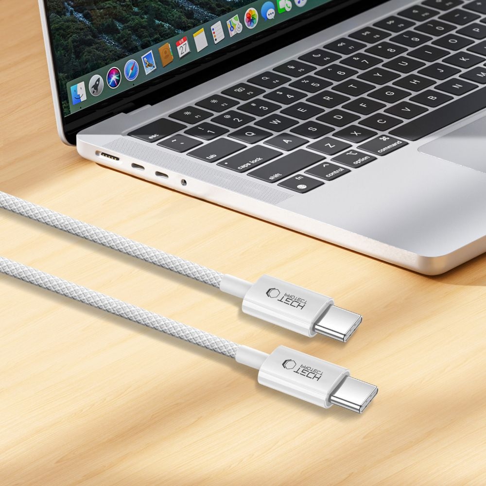 Tech-Protect UltraBoost kabel Lite USB-C/USB-C PD60W/3A 2m - šedý