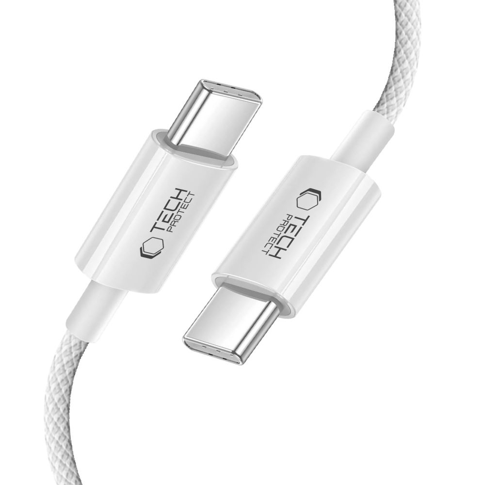 Tech-Protect UltraBoost kabel Lite USB-C/USB-C PD60W/3A 2m - šedý