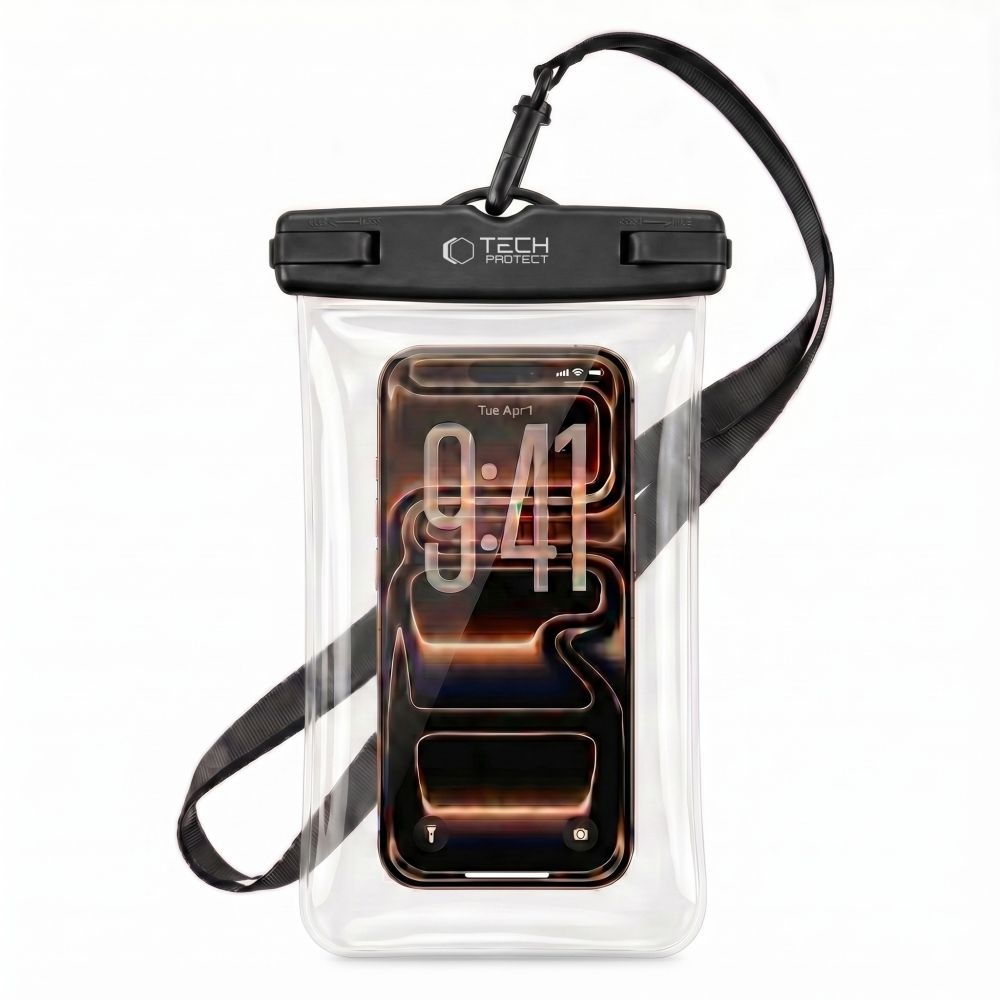 Tech-Protect UWC7 univerzální vodotěsné pouzdro 6,9 palců - černé