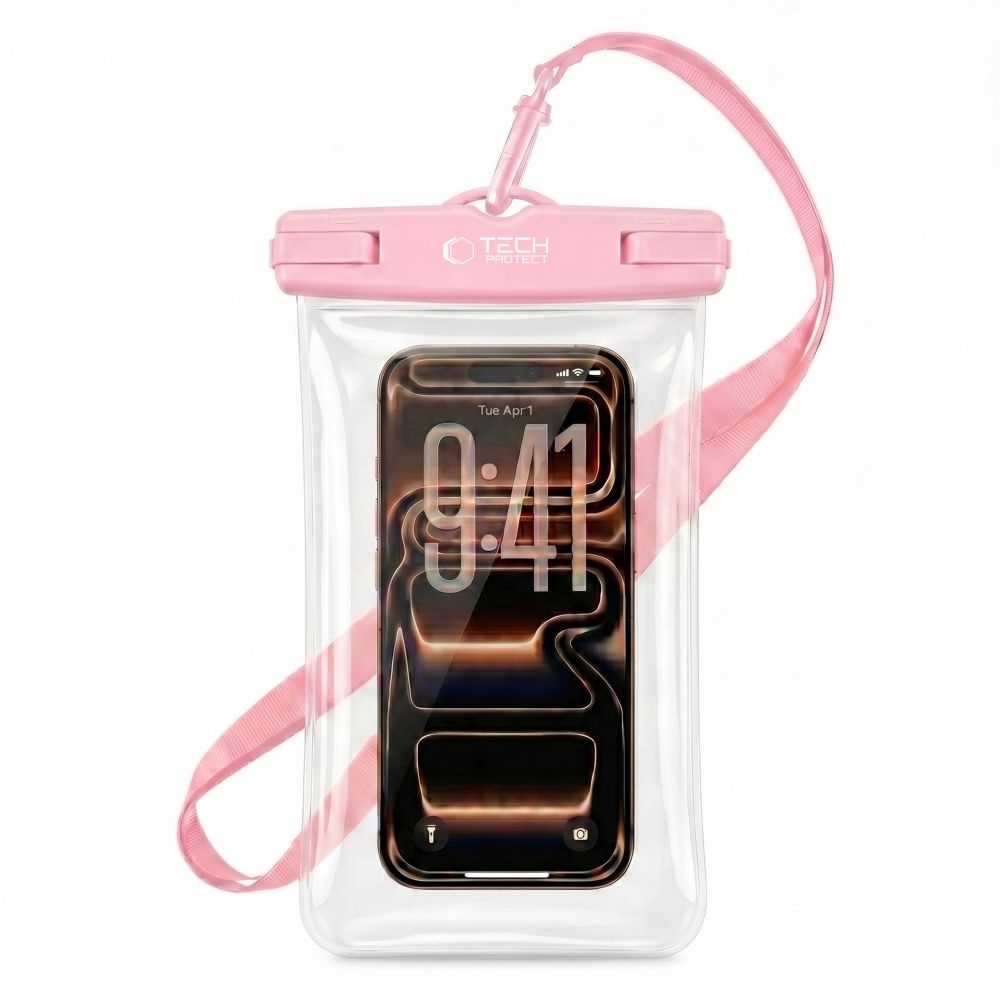 Tech-Protect UWC7 univerzální vodotěsné pouzdro 6,9 palců - růžové