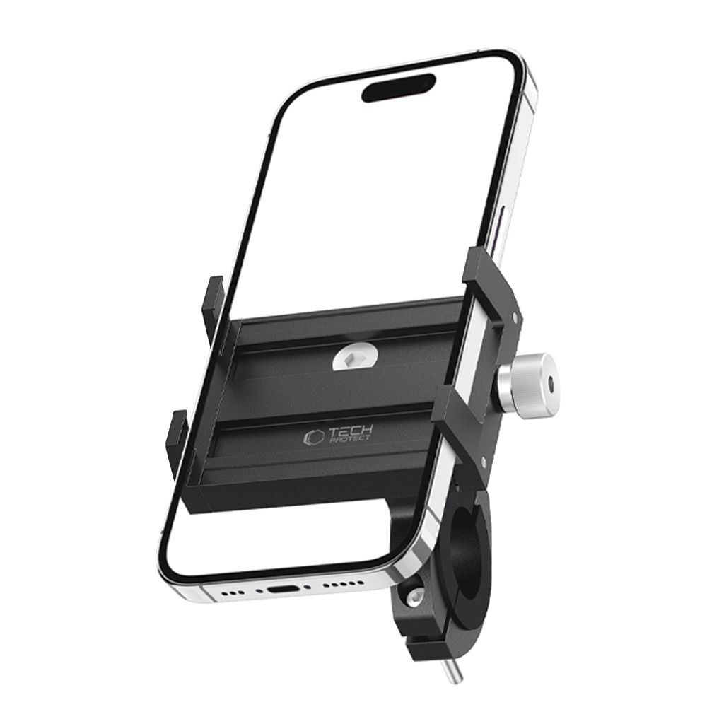 Tech-Protect V4 univerzální kovový držák mobilu na řídítka - černý