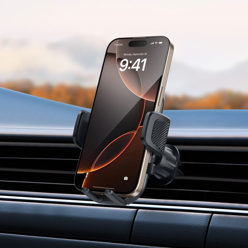 Tech-Protect V8 univerzální držák do auta do CD přehrávače a ventilace - černý