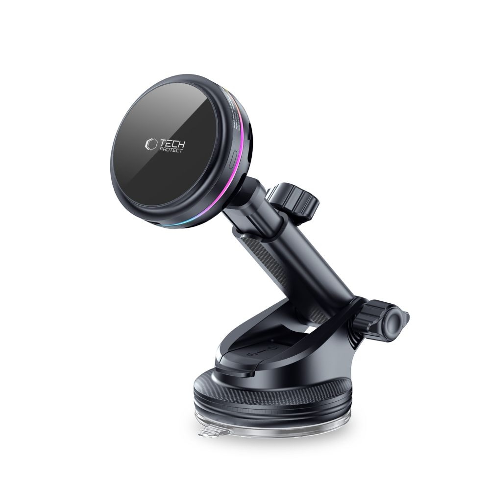 Tech-Protect V9 ArcticBoost MagSafe držák do auta s bezdrátovým nabíjením Qi2.2 25W - černý