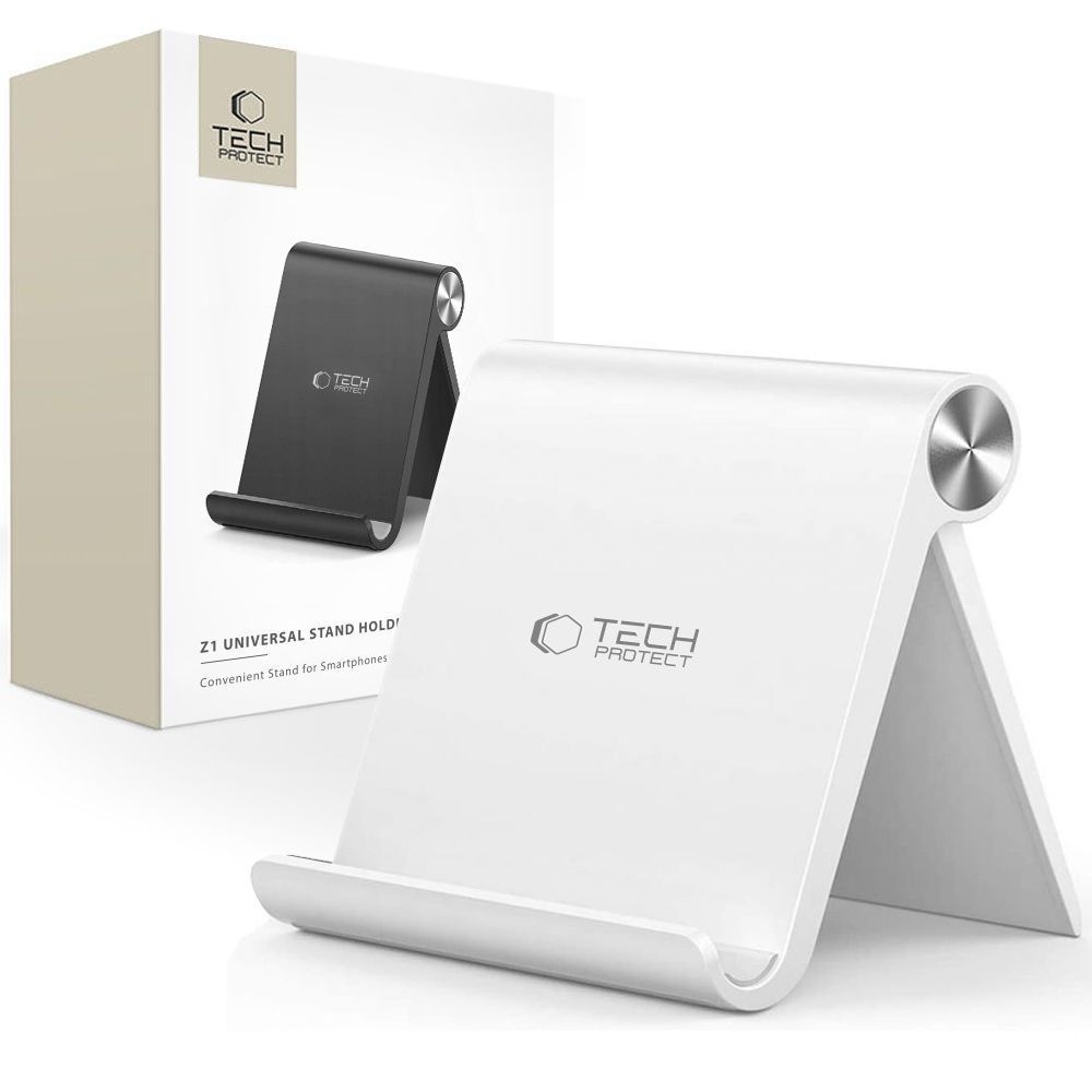 Tech-Protect Z1 univerzální stojánek na mobil a tablet - bílý