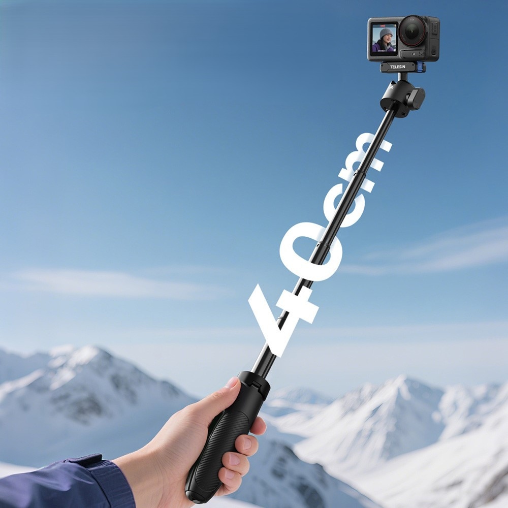 TELESIN teleskopická selfie tyč se stativem pro DJI Osmo 360, Action 5 Pro, 4 a 3