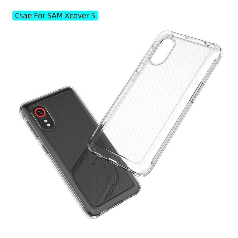 Tenký průhledný gelový obal na mobil Samsung Galaxy Xcover 5 - průhledný
