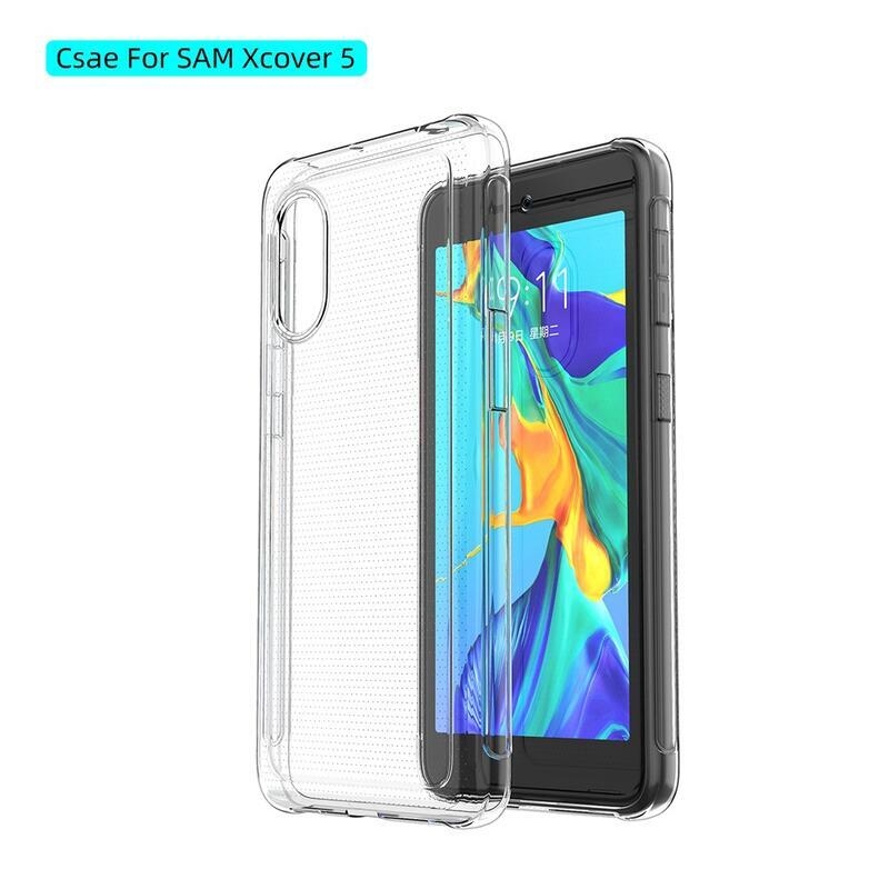 Tenký průhledný gelový obal na mobil Samsung Galaxy Xcover 5 - průhledný