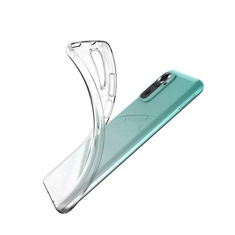 Tenký průhledný gelový obal na mobil Xiaomi Redmi Note 10 4G/Redmi Note 10S/Poco M5s - průhledný
