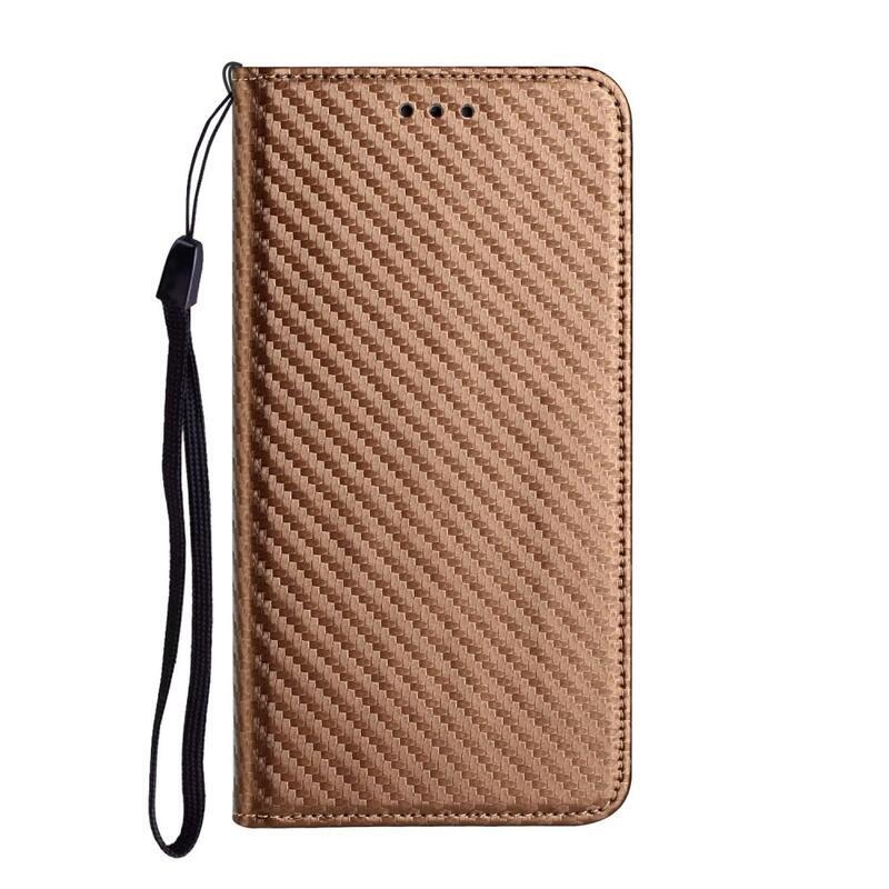 Texture knížkové pouzdro na Samsung Galaxy A14 4G/5G - hnědé