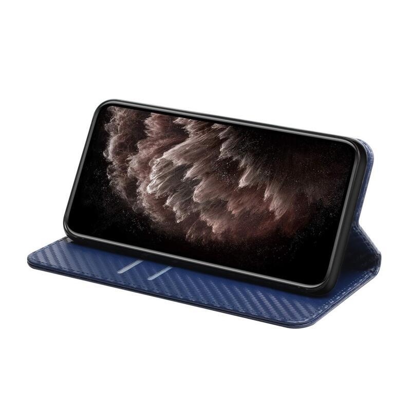 Texture knížkové pouzdro na Samsung Galaxy A14 4G/5G - modré
