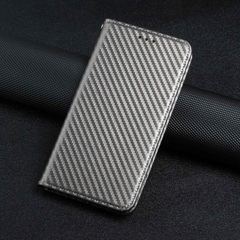 Texture knížkové pouzdro na Samsung Galaxy A14 4G/5G - šedé