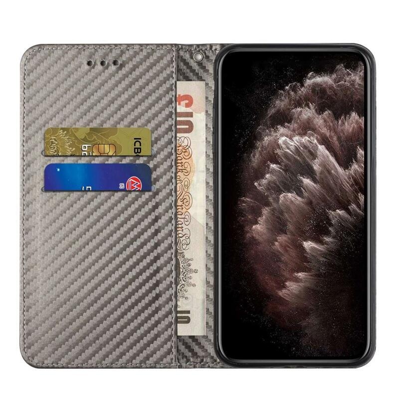 Texture knížkové pouzdro na Samsung Galaxy A14 4G/5G - šedé
