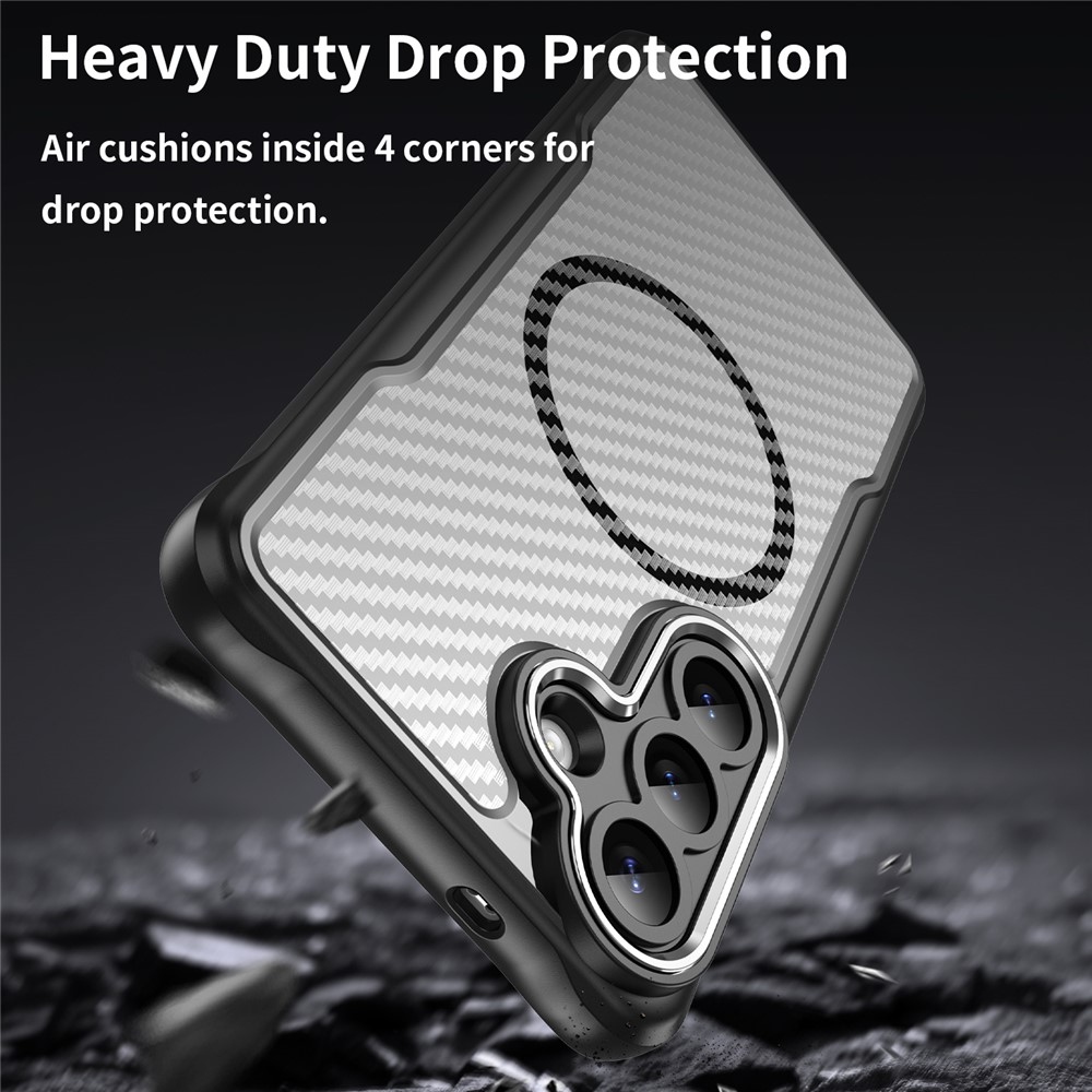 Texture odolný kryt s podporou MagSafe na Samsung Galaxy S26+ - černý