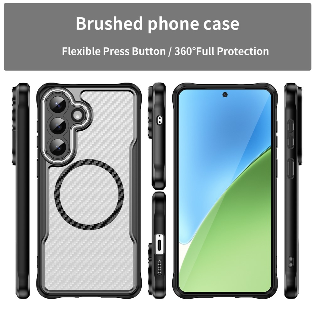 Texture odolný kryt s podporou MagSafe na Samsung Galaxy S26+ - černý