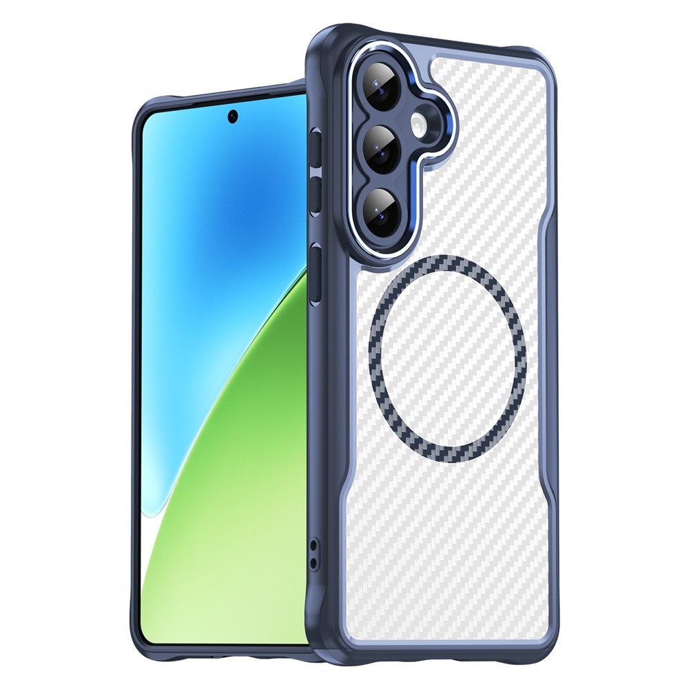 Texture odolný kryt s podporou MagSafe na Samsung Galaxy S26+ - modrý