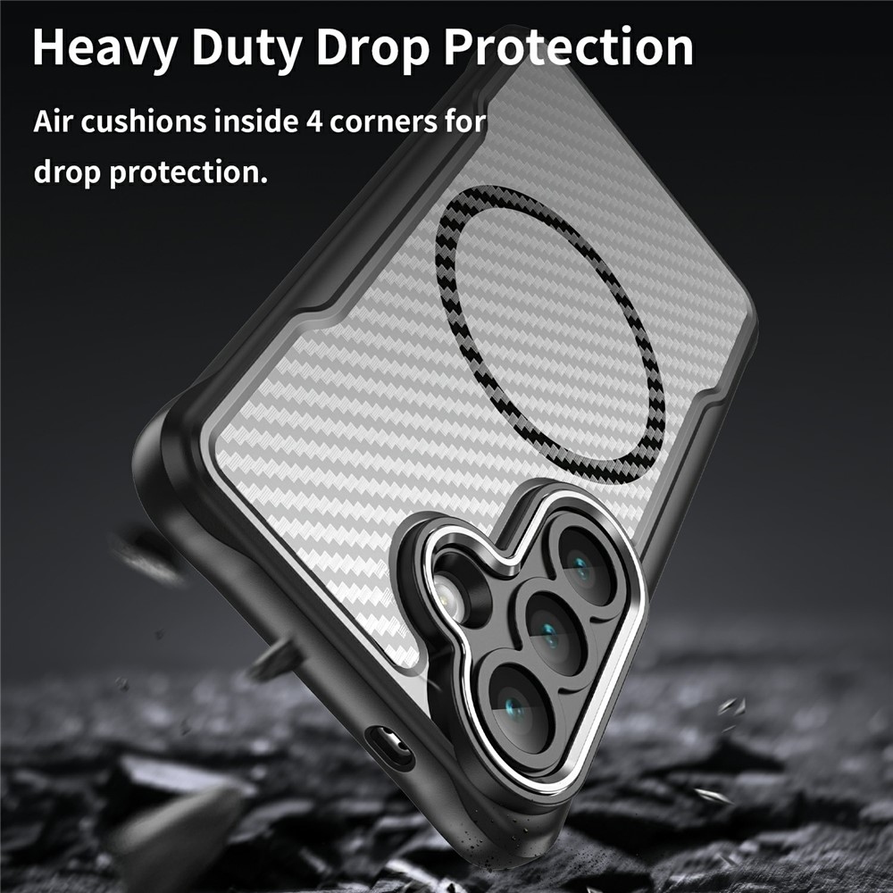 Texture odolný kryt s podporou MagSafe na Samsung Galaxy S26/S26 Pro - černý