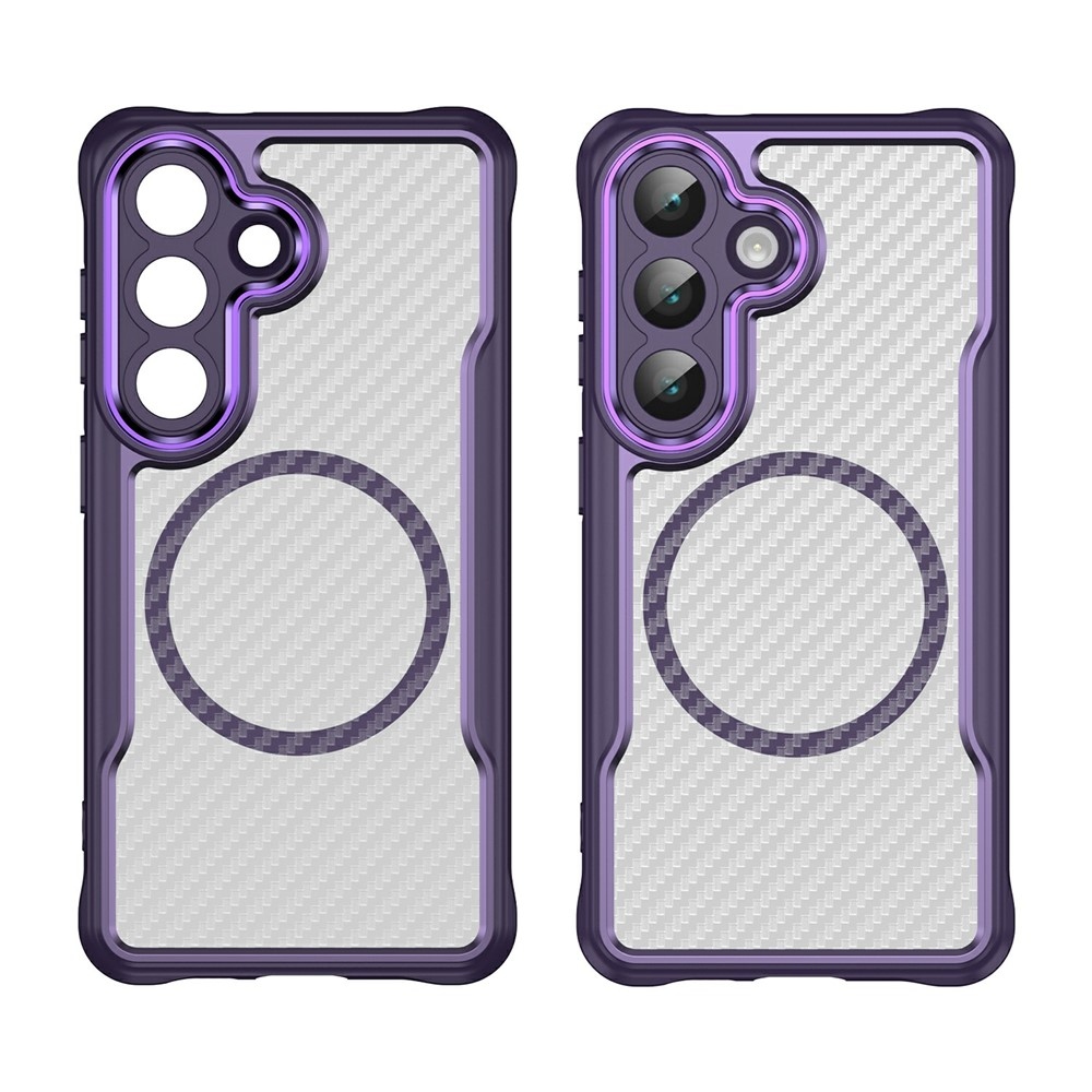 Texture odolný kryt s podporou MagSafe na Samsung Galaxy S26/S26 Pro - fialový