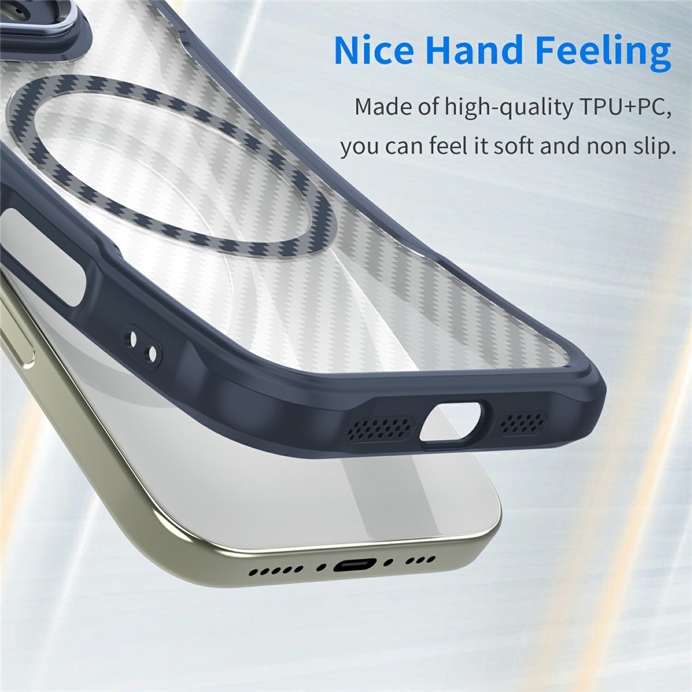 Texture odolný kryt s podporou MagSafe na Samsung Galaxy S26/S26 Pro - modrý