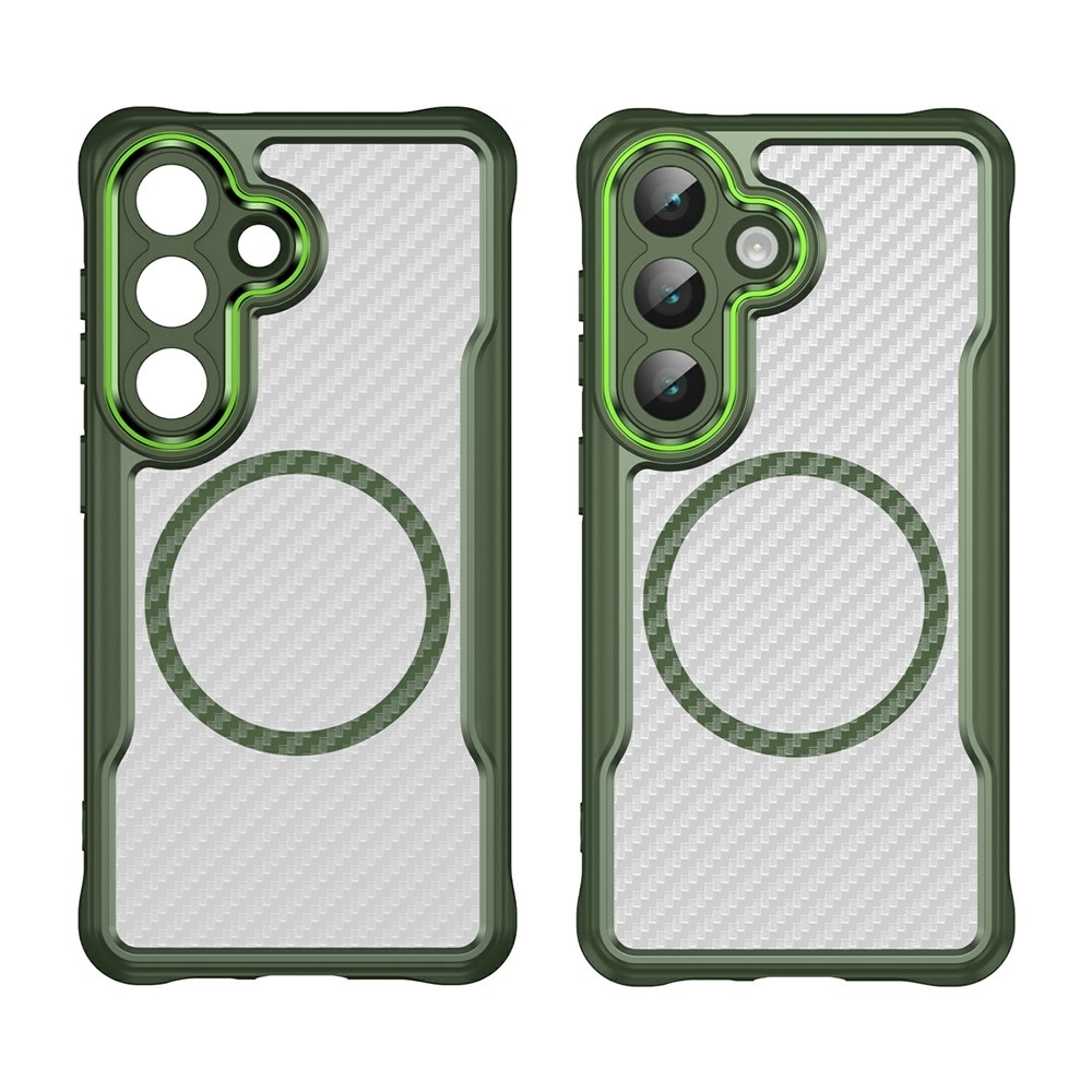 Texture odolný kryt s podporou MagSafe na Samsung Galaxy S26/S26 Pro - zelený