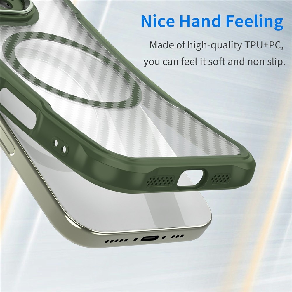 Texture odolný kryt s podporou MagSafe na Samsung Galaxy S26/S26 Pro - zelený