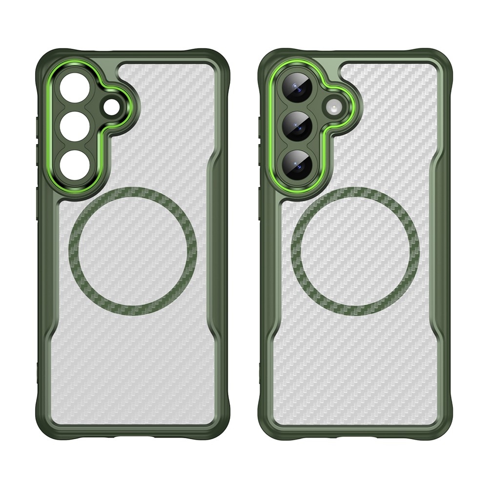 Texture odolný kryt s podporou MagSafe na Samsung Galaxy S26+ - zelený