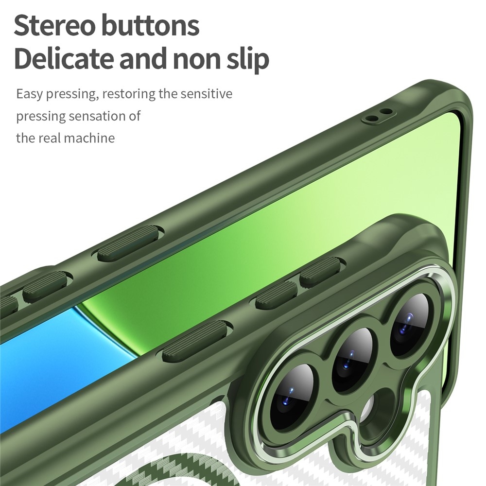 Texture odolný kryt s podporou MagSafe na Samsung Galaxy S26+ - zelený