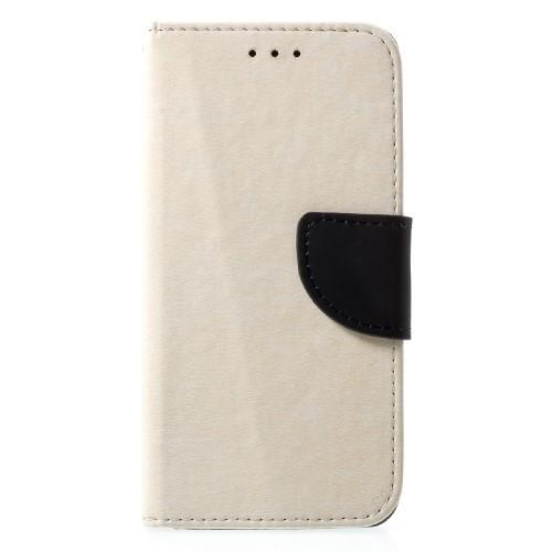 Texture PU kožené pouzdro na iPhone X - bílé