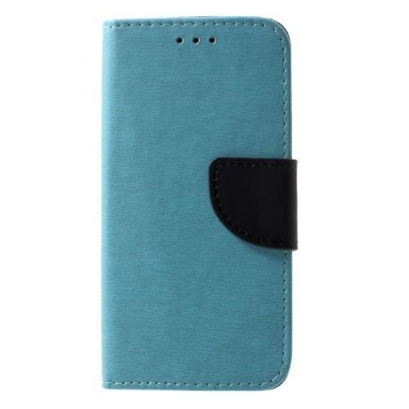 Texture PU kožené pouzdro na iPhone X - modré