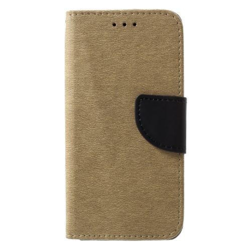 Texture PU kožené pouzdro na iPhone X - zlaté
