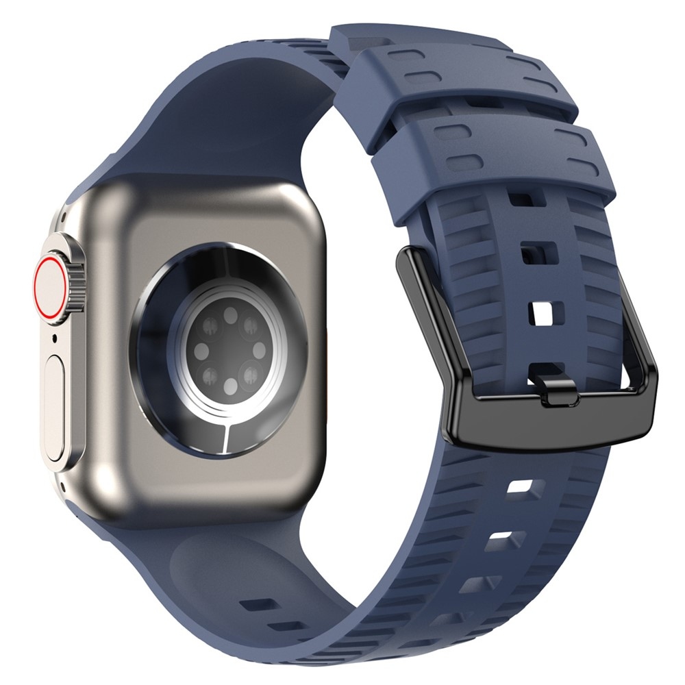 Texture silikonový řemínek na Apple Watch Ultra 4/3/2/1 49mm/12/11/10 46mm - modrý