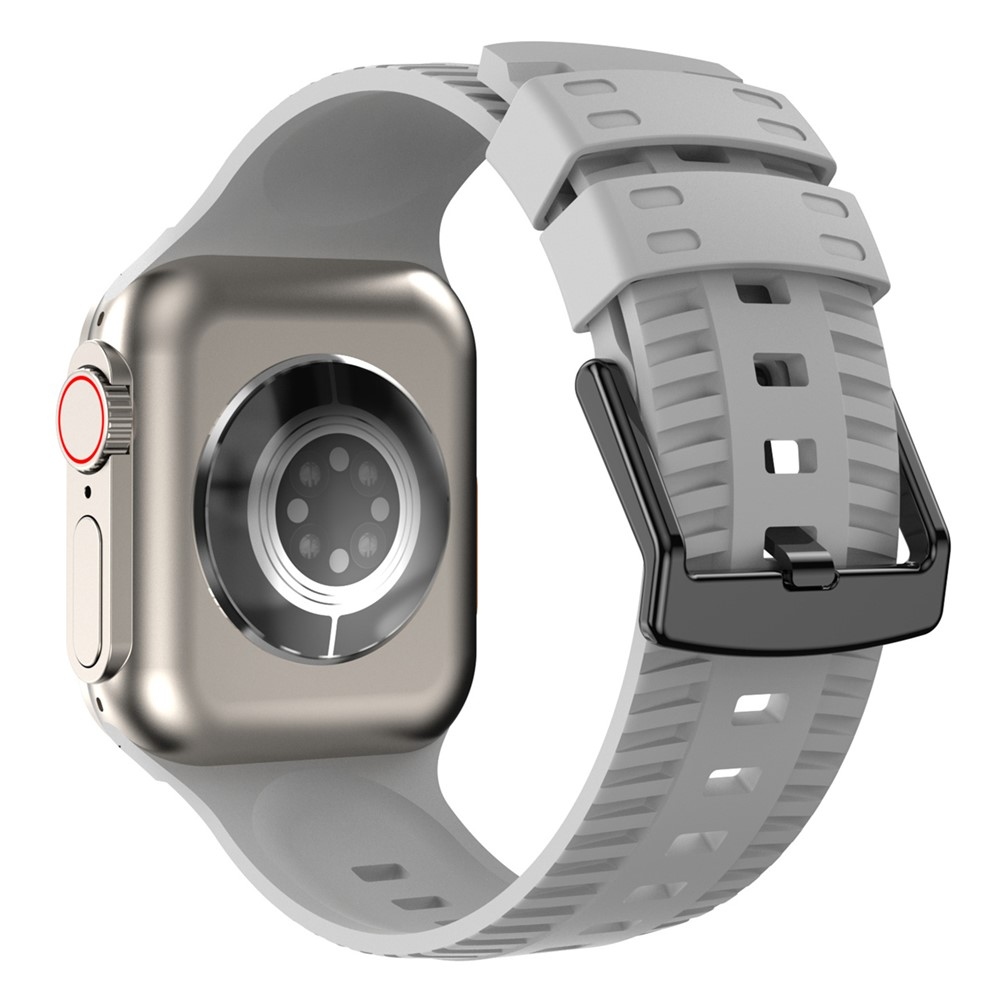 Texture silikonový řemínek na Apple Watch Ultra 4/3/2/1 49mm/12/11/10 46mm - šedý