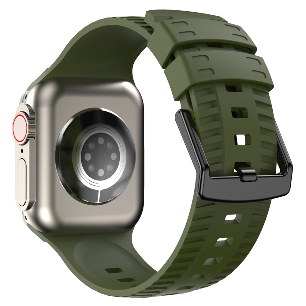 Texture silikonový řemínek na Apple Watch Ultra 4/3/2/1 49mm/12/11/10 46mm - zelený