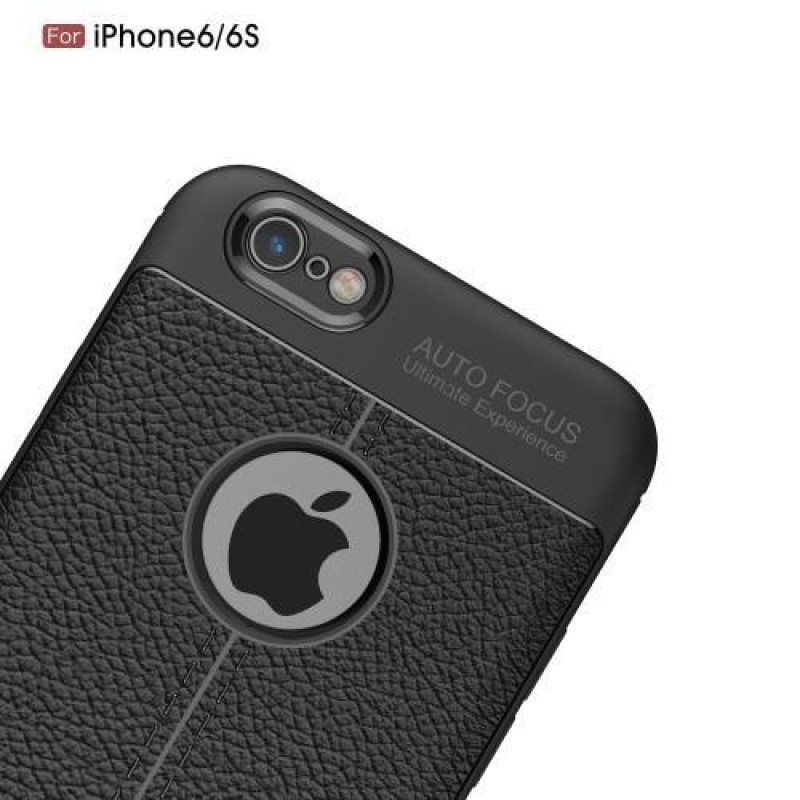 Texturované gelové pouzdro na iPhone 6 a 6s - šedé