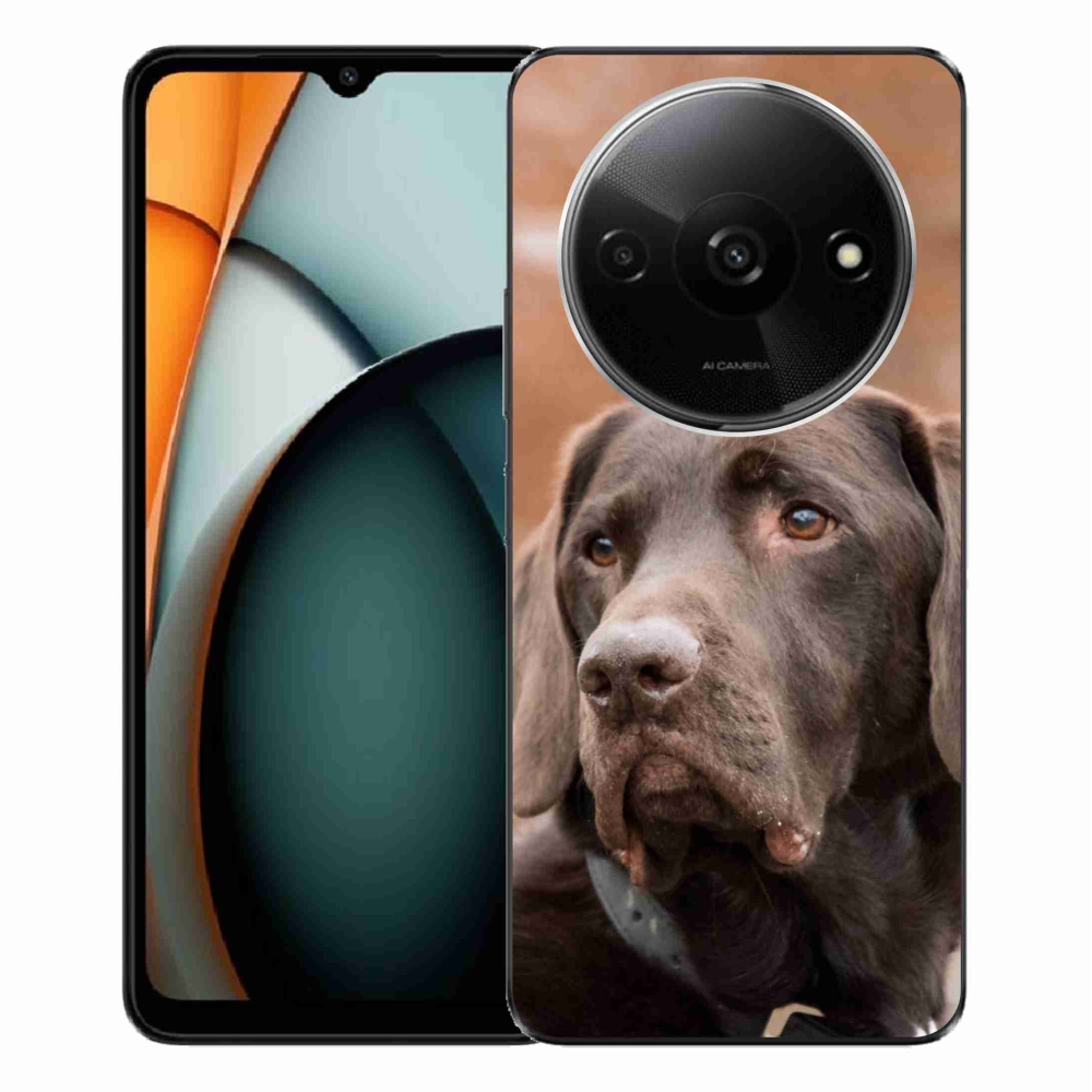 Gelový obal mmCase na Xiaomi Redmi A3 - hnědý labrador