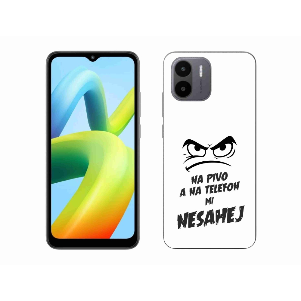Gelový kryt mmCase na Xiaomi Redmi A1 - pivní motiv 2 bílé pozadí