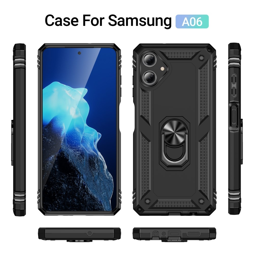 Rings odolný kryt na Samsung Galaxy A06 4G - černý