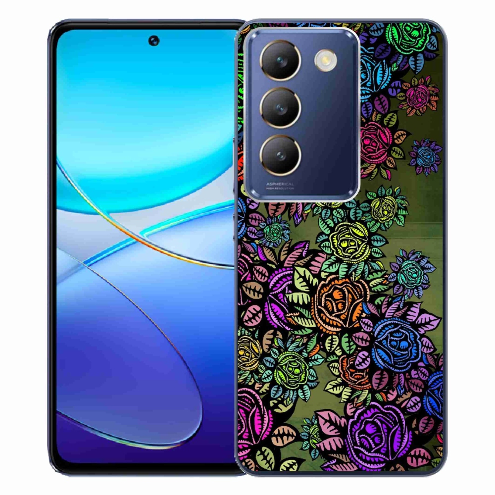 Gelový kryt mmCase na Vivo V40 SE 4G/5G - květiny 6